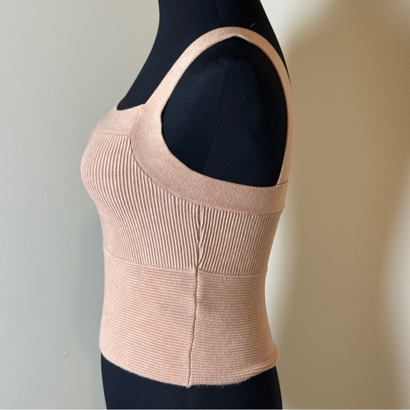 Abercrombie Ottoman Square Neck Knit Tank Tan M - Picture 3 of 6